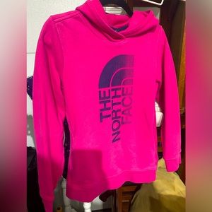 Girls Large Northface sweatshirt